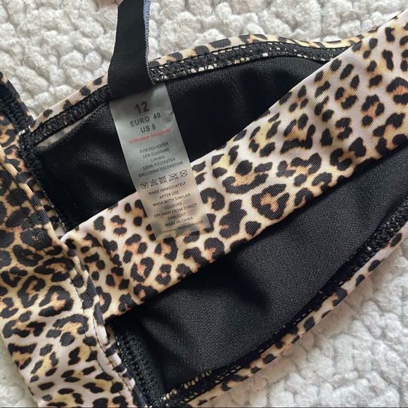 ✨ 3 for$20 ASOS South Beach Leopard Bikini Top NWT - Picture 4 of 6